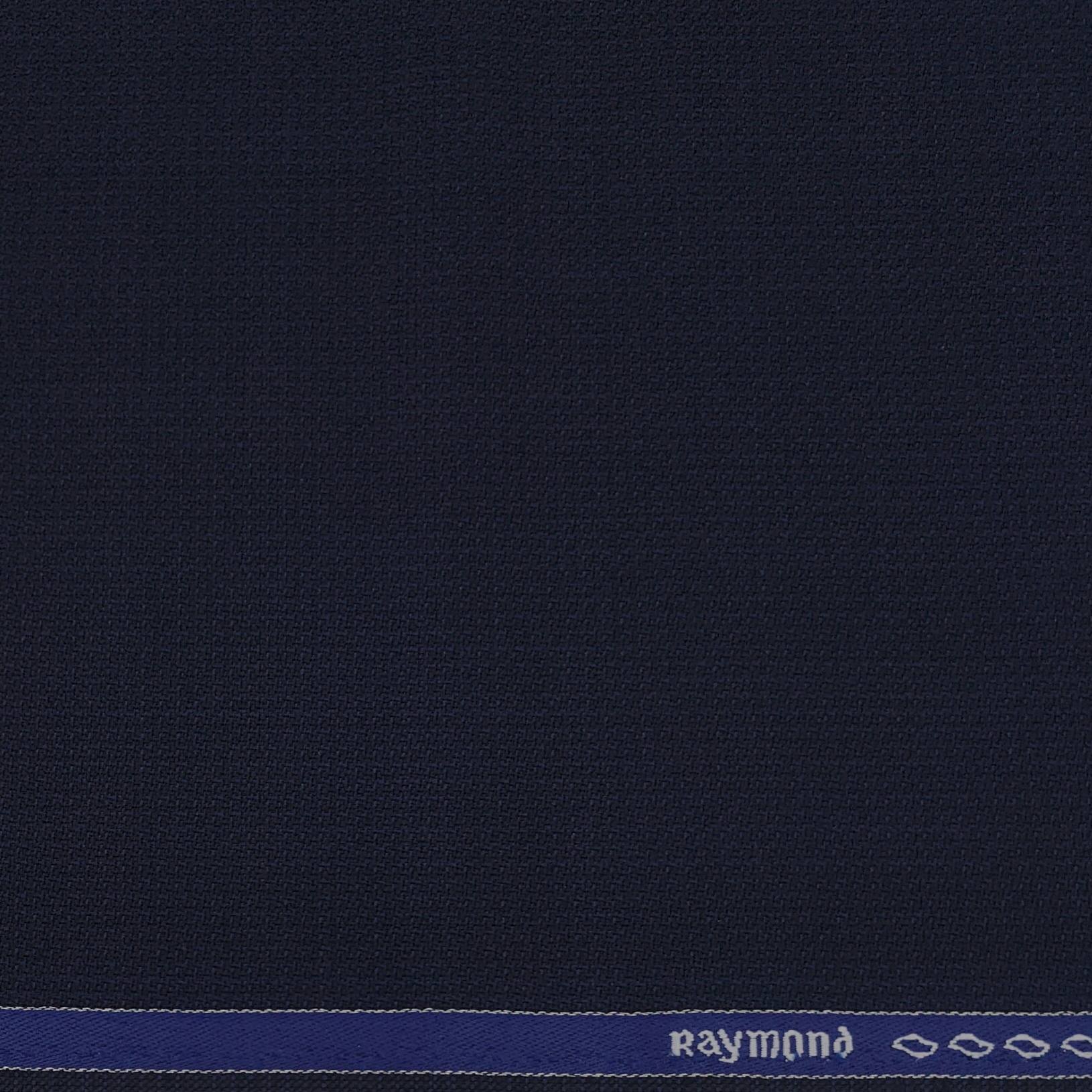 Suiting (1.70 mtr) Trouser Fabric Raymond 70s Count Wool Blended Mild Check Colour Navy Blue